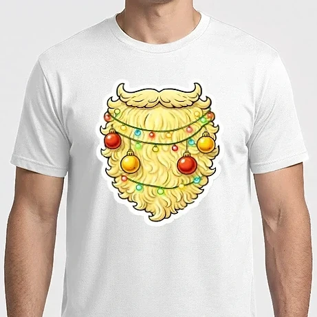 Férfi Imperial póló - Szőke mikulás szakáll