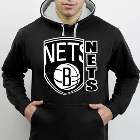 Férfi DUO kapucnis Pulcsi - Brooklyn Nets
