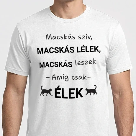 Férfi Imperial póló - Macskás szív