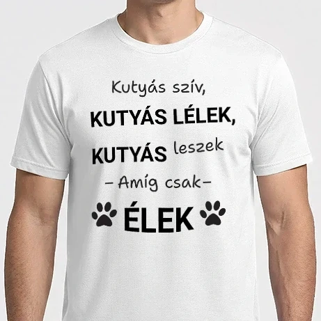 Férfi Imperial póló - Kutyás szív