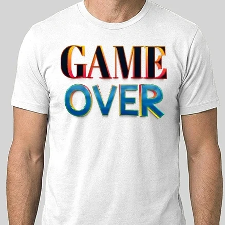 Férfi Alap póló - Gameover