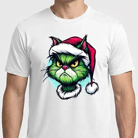 Férfi Imperial póló - Christmas Grumpy Cat