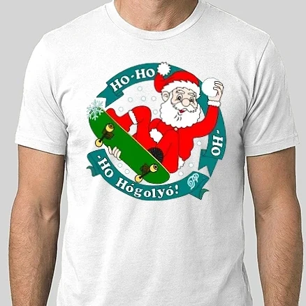 Férfi Alap póló - Ho Ho Ho Hógolyó