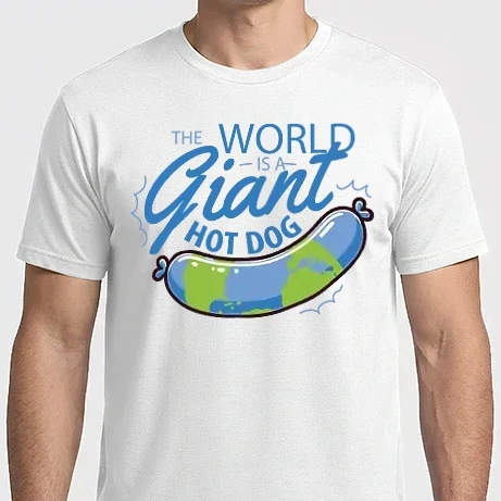 Férfi Imperial póló - A világ egy hot dog
