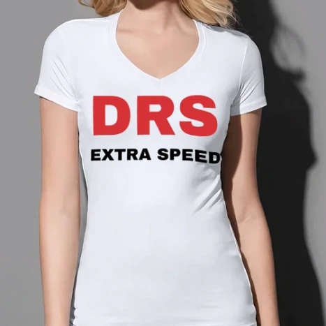 Női prémium V-nyakú póló - DRS extra speed