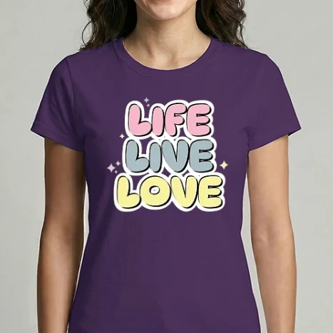 Női Imperial póló - life live love