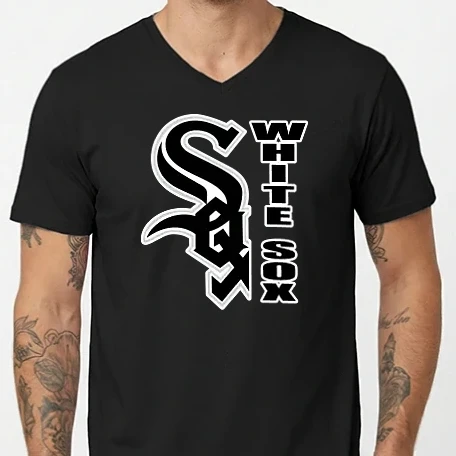 Férfi V-nyakú póló - Chicago White Sox