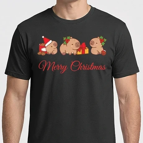 Férfi Imperial póló - Capybara Karácsony