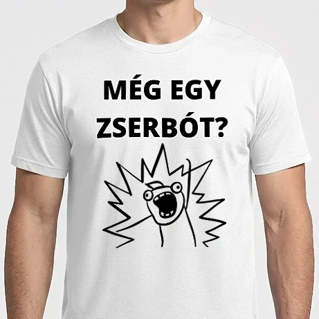 Férfi Imperial póló - Karácsonyi mém minta - Még egy zserbót?