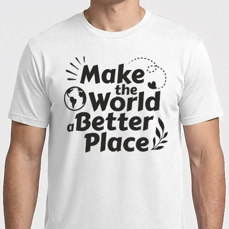 Férfi Imperial póló - Make The World A Better Place