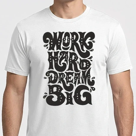 Férfi Imperial póló - Work Hard Dream Big