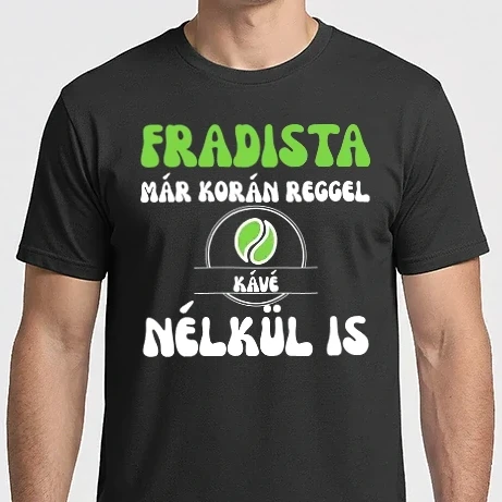 Férfi Imperial póló - Fradista már korán reggel kávé nélkül is! - Fradista - kávé - kávázás - foci
