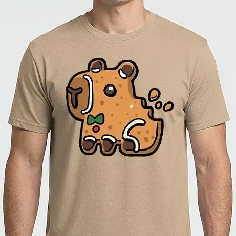 Férfi Imperial póló - Capybara Gingerbread
