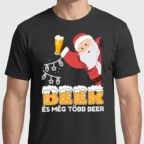 Férfi Imperial póló - Beer és még több Beer - sör - mikulás sörrel