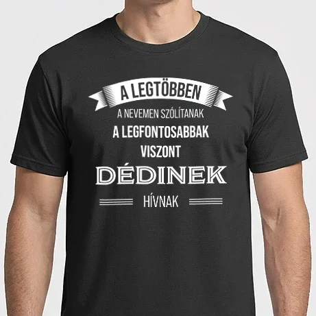 Férfi Imperial póló - A_legtobben_minta_dedi_feher