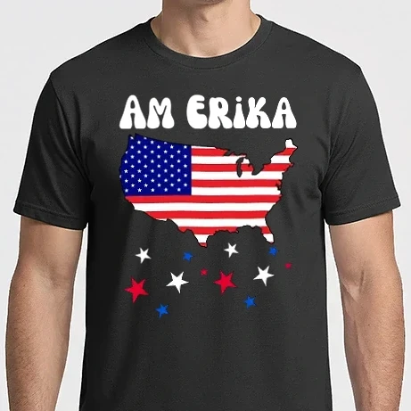 Férfi Imperial póló - Am Erika - Ajándék póló - ajándék polo - vicces polo - vicces póló - Erika - Erika névnap