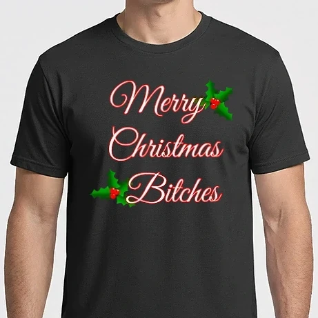 Férfi Imperial póló - merry christmas bitches