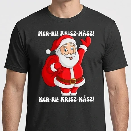 Férfi Imperial póló - Mer-ri! Krisz-mász! - karácsony - karácsonyi polo - karácsonyi póló