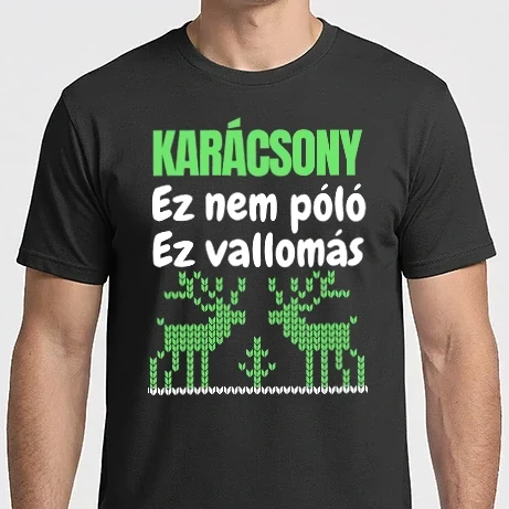 Férfi Imperial póló - Karácsony - vallomás - póló - karácsonyi ajándék - karácsonyi póló - karácsonyi póló - 
