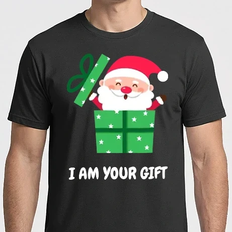 Férfi Imperial póló - I am your gift! - karácsonyi ajándék - karácsonyi póló - karácsonyi polo -  karácsony - ajándék - gift
