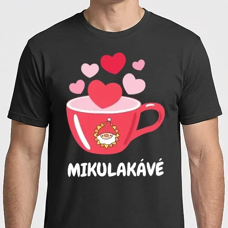 Férfi Imperial póló - Mikulakávé - mikulás - kávé - sziv - karácsonyi póló - karácsonyi polo