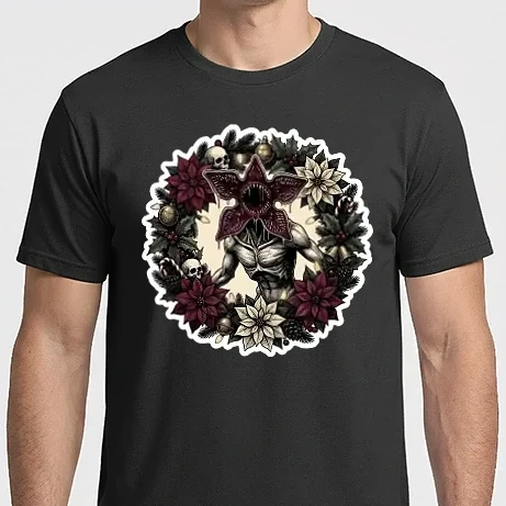 Férfi Imperial póló - Demogorgon wreath
