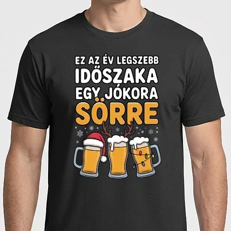 Férfi Imperial póló - Ez az év legszebb időszaka egy jókora sörre