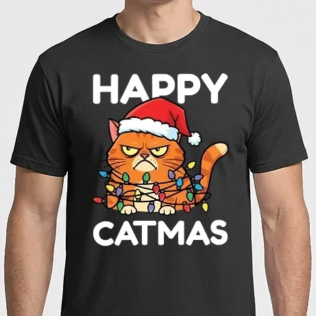 Férfi Imperial póló - Merry Catmas - karácsony - mikulás - mikulás ajándék - karácsonyi ajándék 