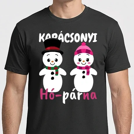 Férfi Imperial póló - Karácsonyi hó-pár-na - karácsony - - karácsony - karácsonyi póló - karácsonyi polo - karácsonyi ajándék 