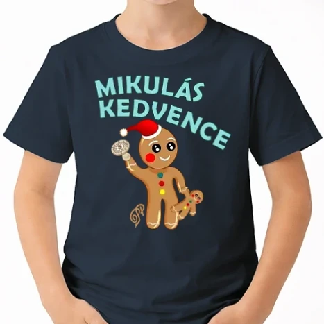 Uniszex gyerek Póló - Mikulás Kedvence