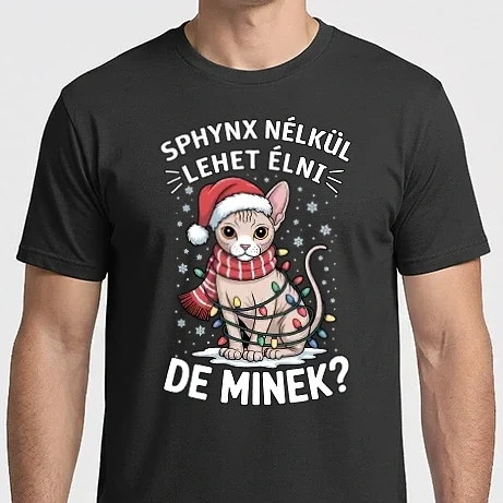 Férfi Imperial póló - Sphynx nélkül lehet élni, de minek?
