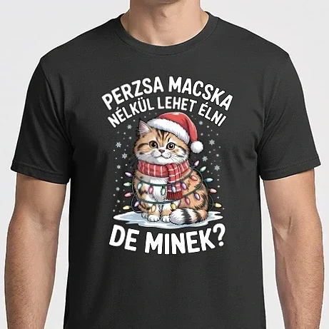 Férfi Imperial póló - Perzsa macska nélkül lehet élni de minek