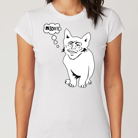 Női Alap póló - MEOW
