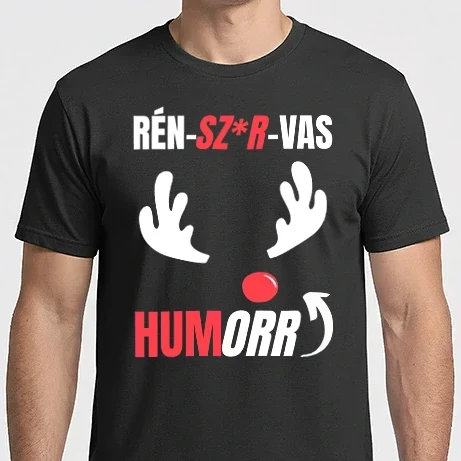 Férfi Imperial póló - Rén-sz*r-vas humor - karácsony - vicces - orr - - karácsony - karácsonyi póló - karácsonyi polo 