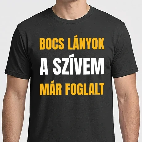 Férfi Imperial póló - Bocs lányok - a szívem már foglalt