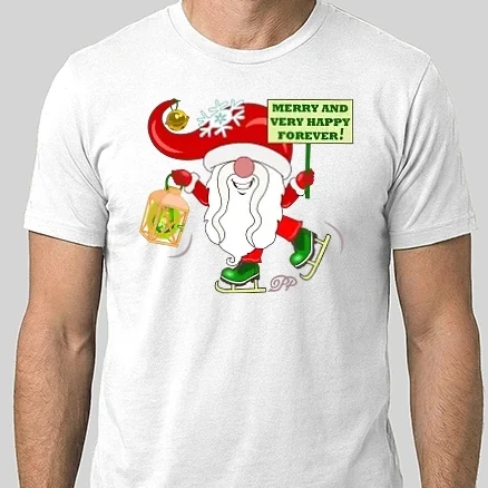 Férfi Alap póló - Boldog Korcsolyás Manó