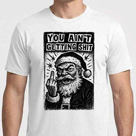 Férfi Imperial póló - You ain't getting shit santa