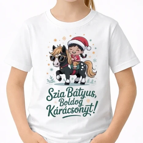 Uniszex gyerek Póló - Szia bátyus, boldog karácsonyt!