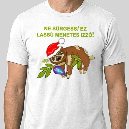Férfi Alap póló - Lajhár Izzóval