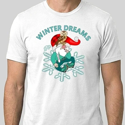 Férfi Alap póló - Gnome Winter Dreams