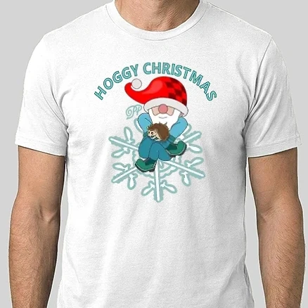 Férfi Alap póló - Gnome Hoggy Christmas
