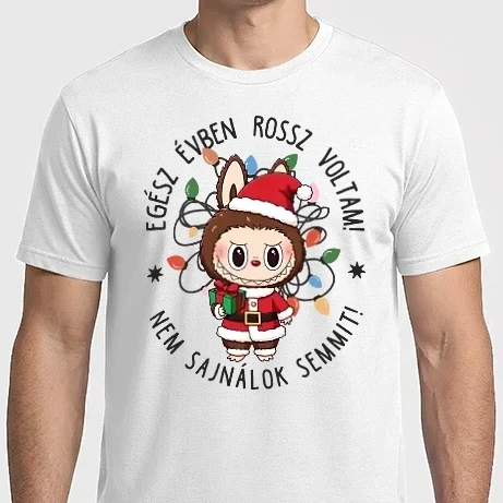 Férfi Imperial póló - Labubu Xmas - Egész évben rossz voltam