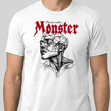 Férfi Alap póló - Frankenstein Monster
