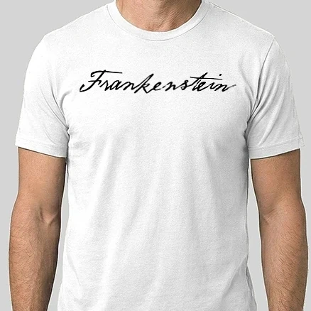 Férfi Alap póló - Frankenstein logo - fekete