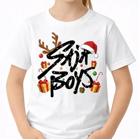 Uniszex gyerek Póló - Huntrix x-mas - Saja Boys