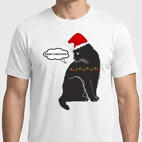 Férfi Imperial póló - christmas cat