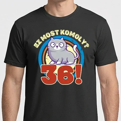 Férfi Imperial póló - ez most komoly 36éves, csodálkozó macska