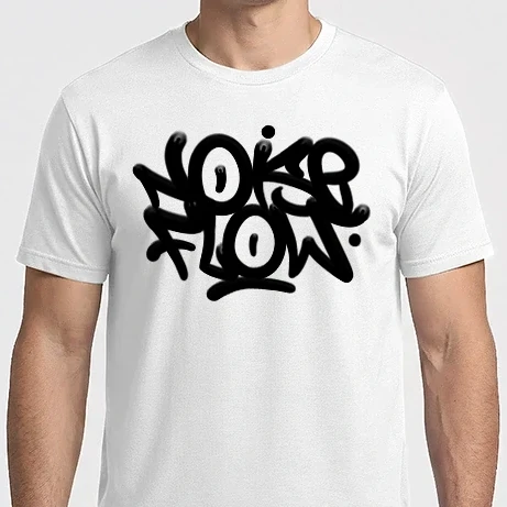 Férfi Imperial póló - Noise Flow graffiti logo (white)