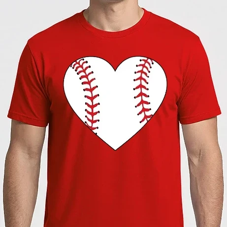 Férfi Imperial póló - baseball design szív