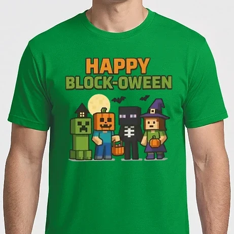 Férfi Imperial póló - Happy blockoween